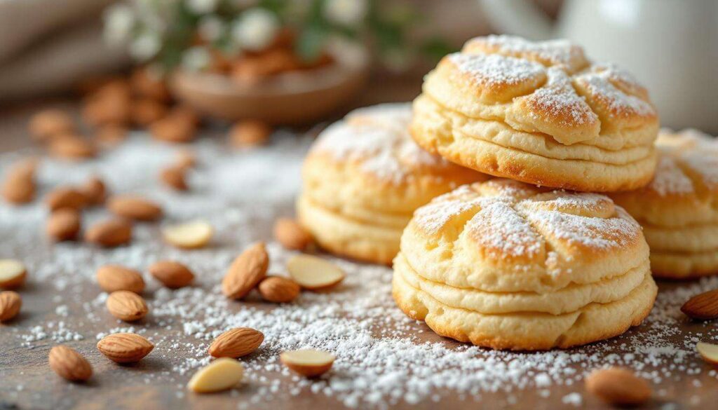 Biscotti da tè alla mandorla: frolla montata con sac à poche, croccanti e dorati