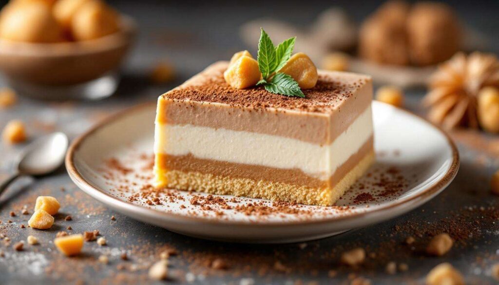 Un dessert semplice che gioca su due consistenze, restando delizioso e impeccabile