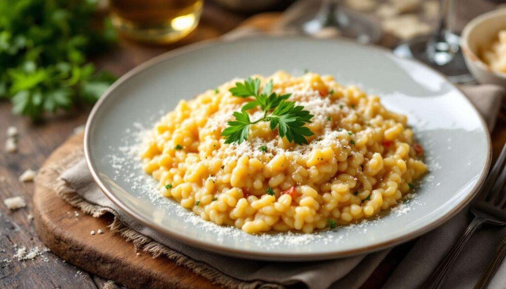 Il celebre risotto alle 3 P: un primo piatto elegante pronto in meno di 30 minuti