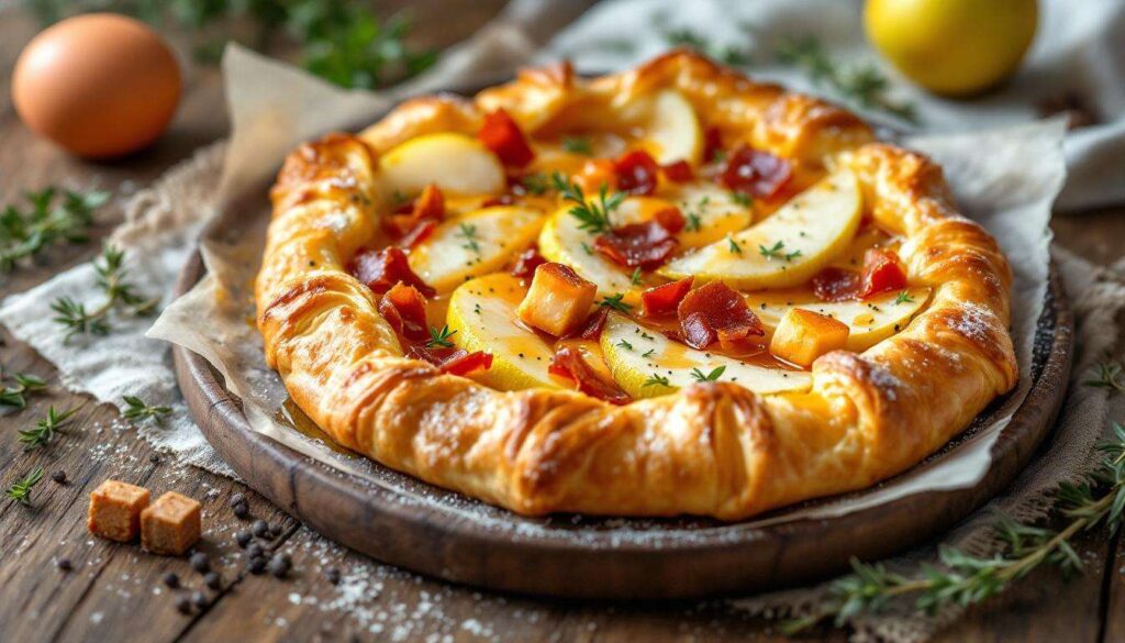Sfoglia con Pancetta, Pere e Brie (facilissima e gustosa!)