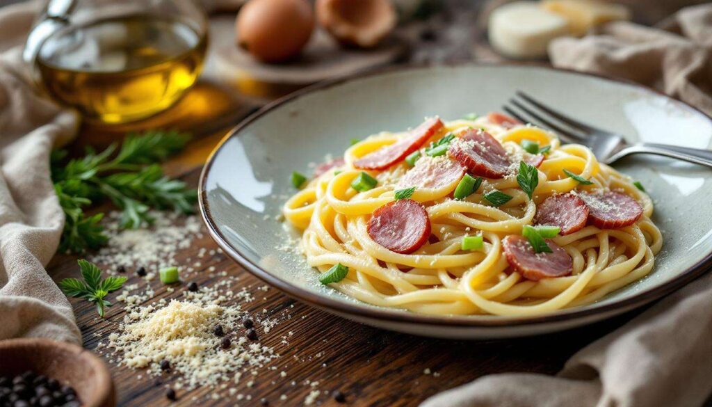 Pasta porri e speck: cremosa e pronta in pochi minuti, senza panna