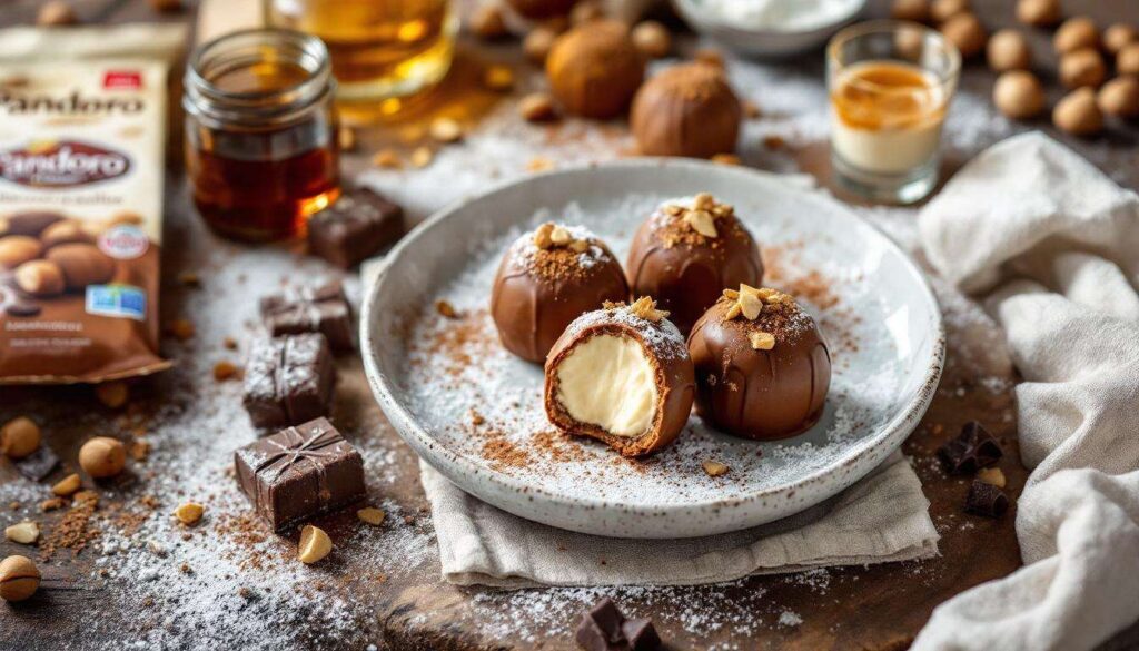 I dolci facili si arricchiscono con i tartufi di pandoro dal cuore cremoso, pronti in pochi minuti