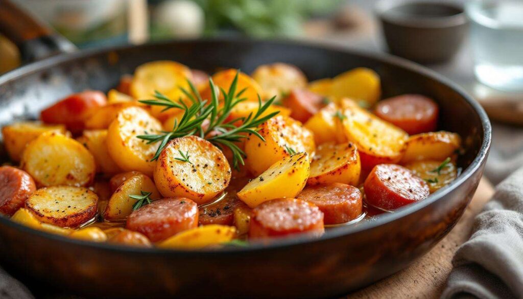 Patate e salsiccia, metti tutto in padella e il gioco è fatto: hai preparato la cena in quattro e quattr'otto