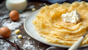 Il segreto per le crepes sottili: la padella deve essere rovente e imburrata poco